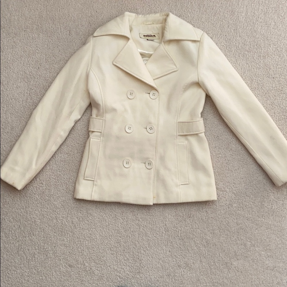 Hydraulic Cream Pea Coat